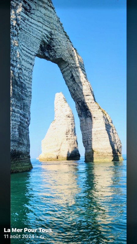 Promenade en mer sur la côte d’Albâtre avec LA MER POUR TOUS