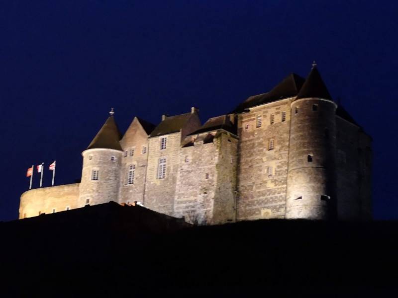 Chateau-musée de Dieppe la nuit