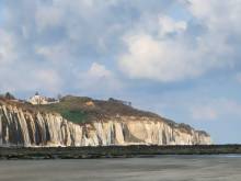 Plage de varengeville sur mer en Normandie